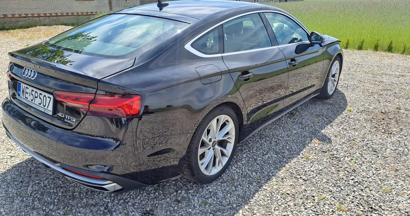 Audi A5 cena 90000 przebieg: 72000, rok produkcji 2022 z Byczyna małe 154